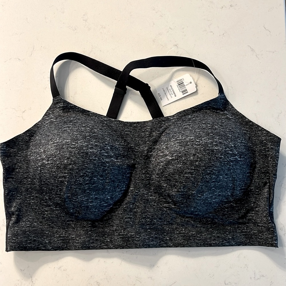 NWT Soma Enbliss Luxe Adjustable Bralette gray/black